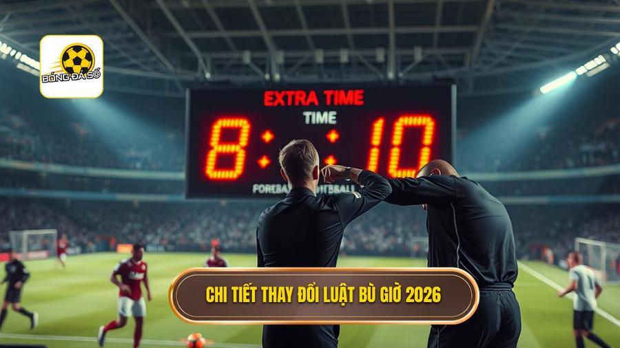 Luật bù giờ mới nhất 2026: Cuộc cách mạng về thời gian trong bóng đá hiện đại 2 2. Chi tiết thay đổi Luật bù giờ 2026