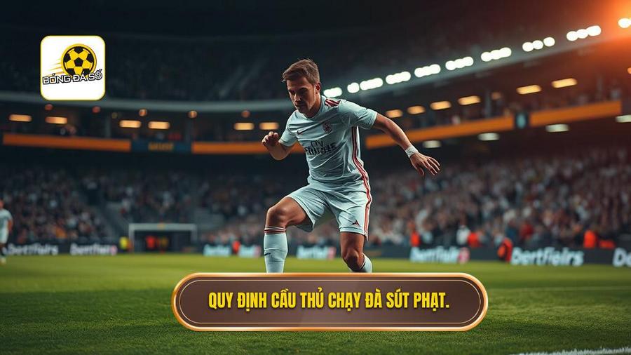 2. Quy định cầu thủ chạy đà sút phạt.