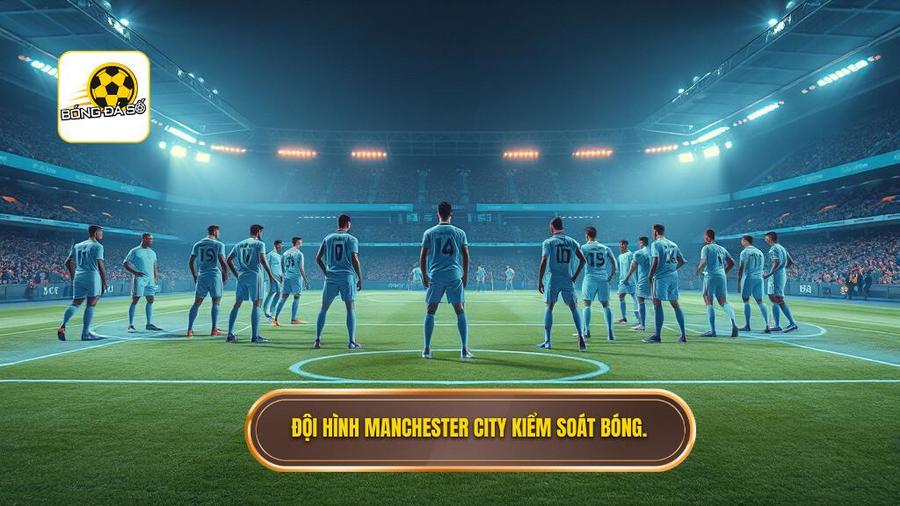 Top 10 Đội Hình Tiêu Biểu Champions League 2025: Những "Cỗ Máy" Chiến Thắng Đáng Xem Nhất 2 Đội hình Manchester City kiểm soát bóng.