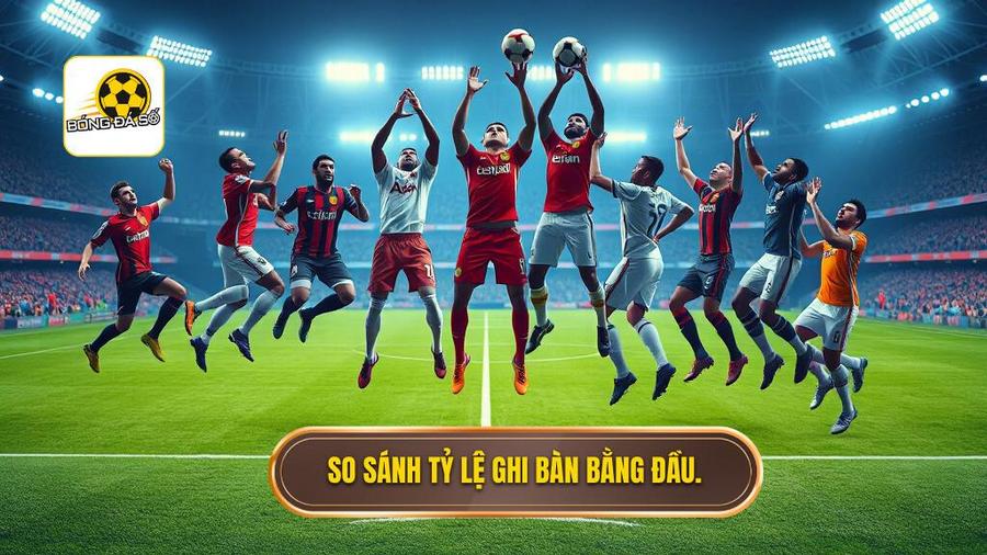 So sánh tỷ lệ ghi bàn bằng đầu.